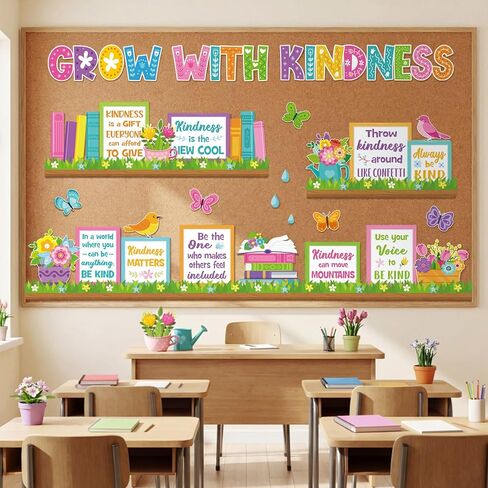Qilery Bookshelf Bulletin Board Set Plant Motivational Classroom Decor Reading Library Bulletin Board Set Inspirational Cutout for Back to School Classroom Decoration in Saudi Arabia