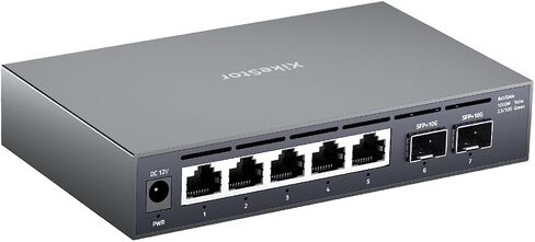 محول إيثرنت مُدار عبر الويب بـ 10 منافذ 2.5 جيجا بايت، يدعم LACP/VLAN/QoS/STP/IGMP، محول شبكة 2.5 جيجابت، محول بدون مروحة 2.5 جيجا بايت، غطاء معدني، سطح المكتب/التثبيت على الحائط in Saudi Arabia