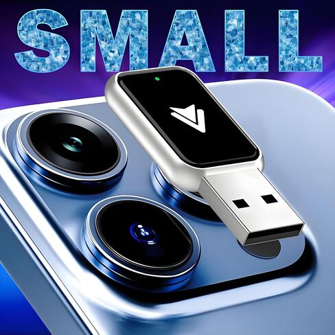 محول تلقائي Android iOS 2in1، محول carplay لاسلكي، بدون تأخير وتحكم ثابت، حجم صغير، USB وUSB-C/Type-C التوصيل والتشغيل اللاسلكي للسيارات 2016+ Android 11 وما فوق (فضي) in Saudi Arabia