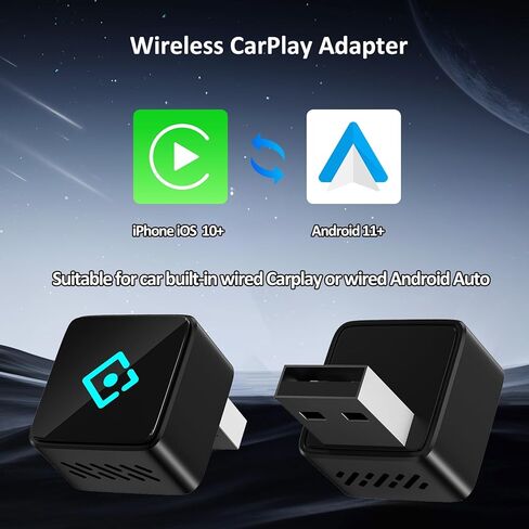 محول CarPlay، توصيل وتشغيل واجهة USB، يربط الهاتف وشاشة السيارة من خلال WiFi وBluetooth، مناسب لأنظمة Apple وAndroid in Kuwait