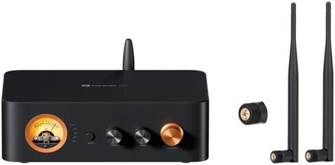 Fosi Audio MC351 2.1 قناة مكبر صوت متكامل مع DAC وهوائي بلوتوث واي فاي SMA ذكر PC 2.4 جيجا هرتز 6dBi تعزيز نطاق واحد لمكبرات الصوت السلبية HiFi in Kuwait