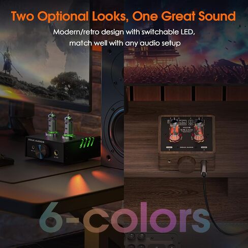 مضخم سماعة الرأس Douk Audio P5 Mini Tube: 4.4 مم متوازن و6.35 مم مخرج Preamp لاستوديو سطح المكتب Hi-Fi، تصميم ثنائي أحادي، أنبوب Op-Amp، كسب قابل للتعديل 16-600Ω in Saudi Arabia