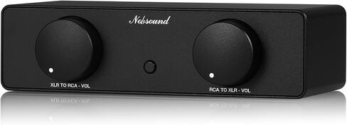 Nobsound HiFi XLR RCA Converter: Bi-Directional Balanced Audio Adapter with Independent Volume Control USB-C Powered for Home Studio, Amplifier, Preamplifier, Active Speaker (NS-05P PRO) in Saudi Arabia