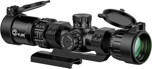 CVLIFE 2-10x32 MPVO AO نطاق البندقية مع برج القفل، 5 مستويات شبكاني الإضاءة الأحمر والأخضر، تعديل المنظر، نطاقات المستوى البؤري الثاني مع نطاق إزاحة 30 مم in Kuwait