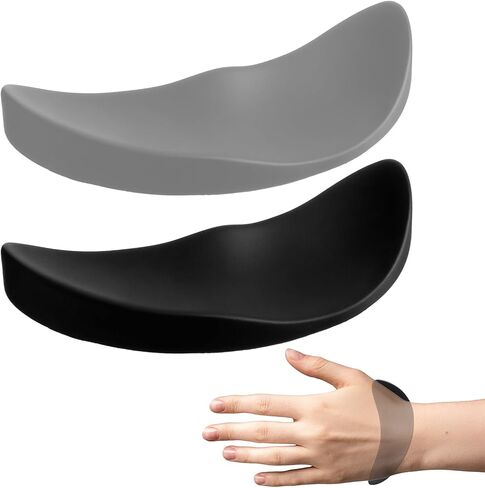 2 Pcs Ergonomic Mouse Wrist Rest Support Palm Rest Pad Carpal Tunnel Support Release Pressure on Hands Glid Smooth for Office Work Gaming Coding in Saudi Arabia