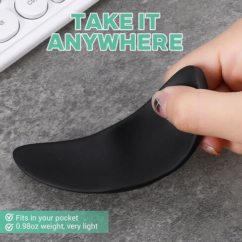 2 Pcs Ergonomic Mouse Wrist Rest Support Palm Rest Pad Carpal Tunnel Support Release Pressure on Hands Glid Smooth for Office Work Gaming Coding in Saudi Arabia