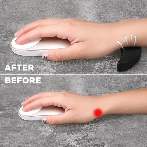 2 Pcs Ergonomic Mouse Wrist Rest Support Palm Rest Pad Carpal Tunnel Support Release Pressure on Hands Glid Smooth for Office Work Gaming Coding in Saudi Arabia