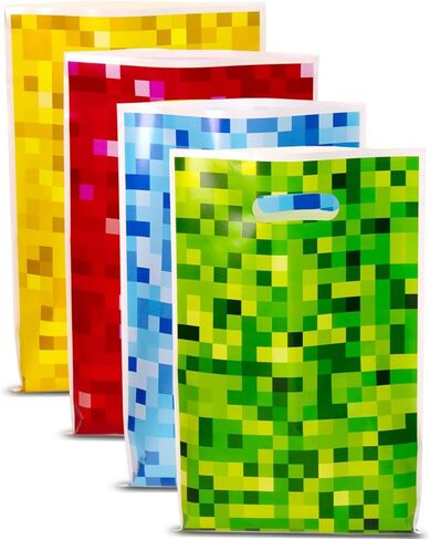 30 Pcs Cartoon Happy Birthday Party Favors Bags - Blue Sky White Cloud and Cow Printing Candy Treat Plastic Bags for Cartoon Story Themed Party Birthday Decorations Gifts in Saudi Arabia