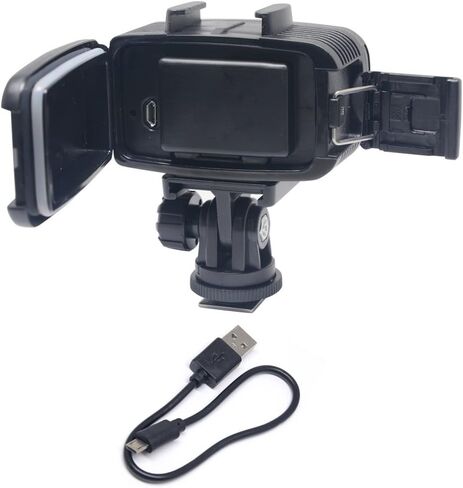 Mcoplus 40m/130ft Rechargeable Diving Light Dimmable Waterproof Video LED Light 6W 20 LEDs 700LM with 1900mAh for Gopro HTC XIAOYI SJ5000 SJ6000 & Other Action Camera &DSLR Camera in Saudi Arabia