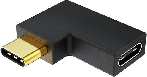 USB C Extension Adapter, Up & Down Angle 90 Degree USB 3.1 Type C Male to Female Convertor (3A/10G), USB-C Adapter Compatible with MacBook in Saudi Arabia