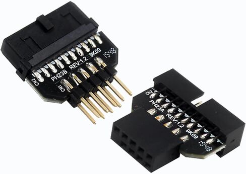 WLGQ USB 2.0 9PIN Male to 19PIN Female Adapter and USB 19PIN Male to 9pin Female Adapter in Saudi Arabia