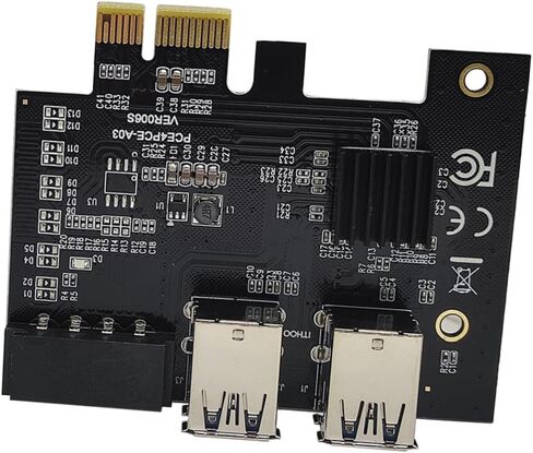 بطاقة محول تمديد Pci e Riser USB 3.0 مع 4 فتحات Pci e، موسع سريع للتعدين وتوسيع الكمبيوتر، متوافق مع أجهزة الكمبيوتر المكتبية ومحطات العمل in Kuwait