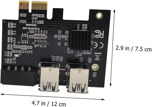 بطاقة محول تمديد Pci e Riser USB 3.0 مع 4 فتحات Pci e، موسع سريع للتعدين وتوسيع الكمبيوتر، متوافق مع أجهزة الكمبيوتر المكتبية ومحطات العمل in Kuwait