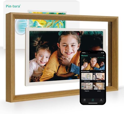 10.1" Pink Digital WiFi Picture Frame, Smart Photo Frame 1280 * 800p Screen,64G/8G Cloud,Wall Mountable/Desk,Share Photos/Videos Instantly via Pintura App,Great Gift for Loved Ones in Saudi Arabia