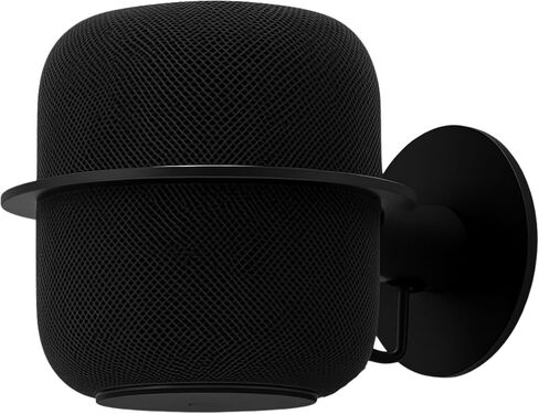 Play with NoBoxWall Mount for Apple HomePod — Precision-Fit Holder with Built-in Cable Management, Heavy-Duty Steel Frame, Sleek Minimalist Design, Secure Mounting Bracket, Black (Set of 2) in Saudi Arabia