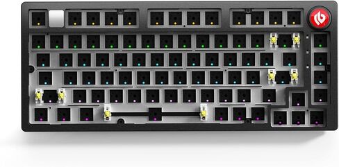 LEOBOG Hi75C Pro Wireless Mechanical Keyboard Kit – Aluminum Alloy Gasket Mount 75% Barebones DIY Base with Hot Swap, RGB Backlighting & Volume Knob – Enhanced Custom Gaming Keyboard Build, 4000mAh in Saudi Arabia