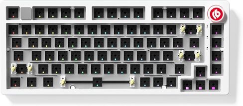 LEOBOG Hi75C Pro Wireless Mechanical Keyboard Kit – Aluminum Alloy Gasket Mount 75% Barebones DIY Base with Hot Swap, RGB Backlighting & Volume Knob – Enhanced Custom Gaming Keyboard Build, 4000mAh in Saudi Arabia