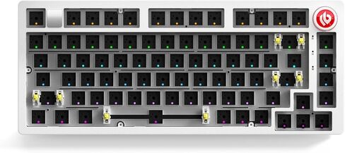 LEOBOG Hi75C Pro Wireless Mechanical Keyboard Kit – Aluminum Alloy Gasket Mount 75% Barebones DIY Base with Hot Swap, RGB Backlighting & Volume Knob – Enhanced Custom Gaming Keyboard Build, 4000mAh in Saudi Arabia
