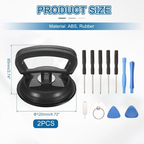 PATIKIL Screen Suction Cup, 4.7" Screen Repair Suction Cup Thickening with Spudger Black in Saudi Arabia