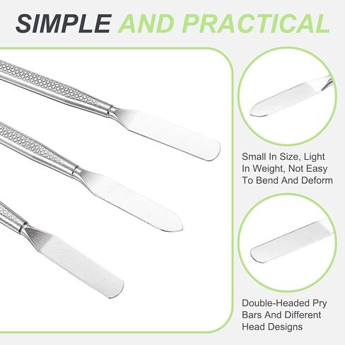 أداة إصلاح حدق Spudger مقاس 6 × 175 مم من PATIKIL، مجموعة أدوات إصلاح حدق معدنية متوسطة مزدوجة الأطراف للهواتف المحمولة الذكية والكمبيوتر اللوحي والكمبيوتر المحمول وأجهزة الألعاب الإلكترونية، فضي in Saudi Arabia