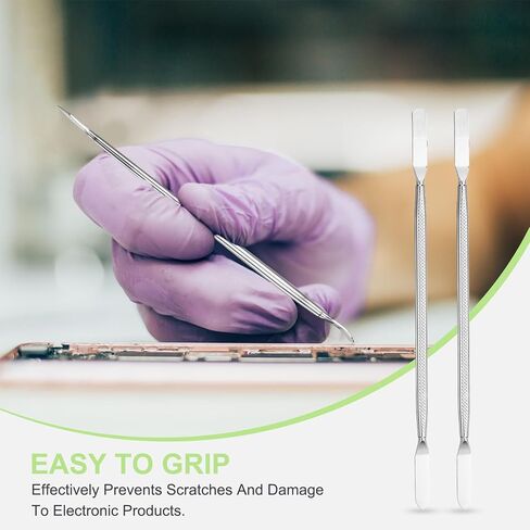 أداة إصلاح حدق Spudger مقاس 6 × 175 مم من PATIKIL، مجموعة أدوات إصلاح حدق معدنية متوسطة مزدوجة الأطراف للهواتف المحمولة الذكية والكمبيوتر اللوحي والكمبيوتر المحمول وأجهزة الألعاب الإلكترونية، فضي in Saudi Arabia
