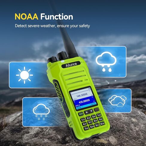 Retevis Ailunce HA1G GMRS Handheld Radio,Chirp,2 Way Radio Long Range with Speaker Mic,Dual Band Receive,IP67 Waterproof Walkie Talkies,Type-C Charge,NOAA 2800mAh,FM Radio,GMRS Radio for Offroad in Saudi Arabia