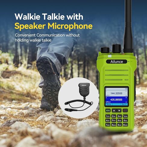 Retevis Ailunce HA1G GMRS Handheld Radio,Chirp,2 Way Radio Long Range with Speaker Mic,Dual Band Receive,IP67 Waterproof Walkie Talkies,Type-C Charge,NOAA 2800mAh,FM Radio,GMRS Radio for Offroad in Saudi Arabia