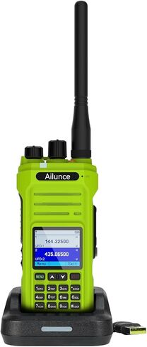 راديو محمول Retevis Ailunce HA1G GMRS، غرد، راديو طويل المدى مع ميكروفون مكبر صوت، استقبال ثنائي النطاق، أجهزة اتصال لاسلكية مقاومة للماء IP67، شحن من النوع C، NOAA 2800 مللي أمبير في الساعة، راديو FM، راديو GMRS للطرق الوعرة in Kuwait