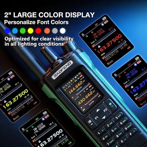 راديو BAOFENG DM32UV DMR 10 وات راديو رقمي ثنائي الاتجاه طويل المدى جهاز اتصال لاسلكي مع نظام تحديد المواقع APRS NOAA مجموعة كاملة من راديو لحم الخنزير المحمول (بطاقة الطوارئ لحمل الهوائي التكتيكي) للبالغين in Saudi Arabia