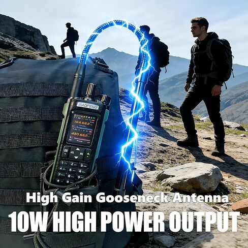 راديو BAOFENG DM32UV DMR 10 وات راديو رقمي ثنائي الاتجاه طويل المدى جهاز اتصال لاسلكي مع نظام تحديد المواقع APRS NOAA مجموعة كاملة من راديو لحم الخنزير المحمول (بطاقة الطوارئ لحمل الهوائي التكتيكي) للبالغين in Saudi Arabia