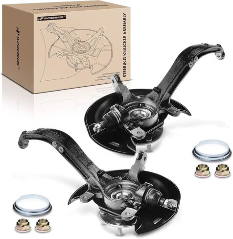 A-Premium Front Right Steering Knuckle & Wheel Bearing Hub Assembly Compatible with Honda Accord 2003 2004 2005 2006 2007, 2.4L, Automatic Transmission, Passenger Side in Saudi Arabia