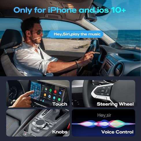 Wireless CarPlay Adapter for Cars with Built-in Wired Apple CarPlay Plug and Play, Mini-USB Design, Fast Stable Connection, for iPhone with USB/USB-C Port (2025 Upgraded) in Saudi Arabia