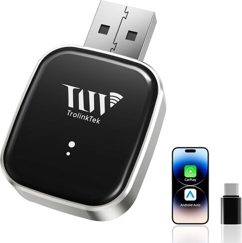محول Carplay لاسلكي صغير لهواتف iPhone/Android - محول Carplay اللاسلكي Car Play Dongle Bluetooth وWiFi، [ترقية 2026] in Saudi Arabia