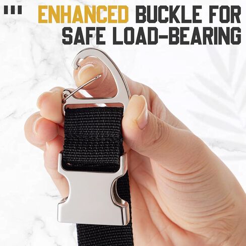 6 Pack 17 Inch Stainless Steel Adjustable Extension Cord Holder, Locking Open-clip Storage Straps for Garage & Workshop, Practical Gadgets for Men, Gifts for Dad in Saudi Arabia