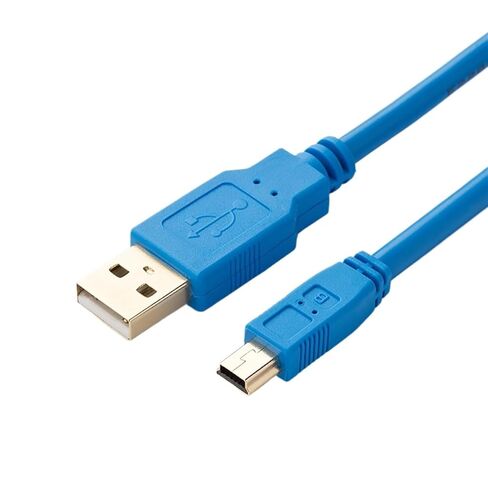 كابل برمجة USB-Q مناسب لسلسلة Q USB-Q06UDEH Q03UDE كابل تنزيل USB إلى منفذ صغير (مطلي بالذهب (أزرق)، 2 متر) in Kuwait