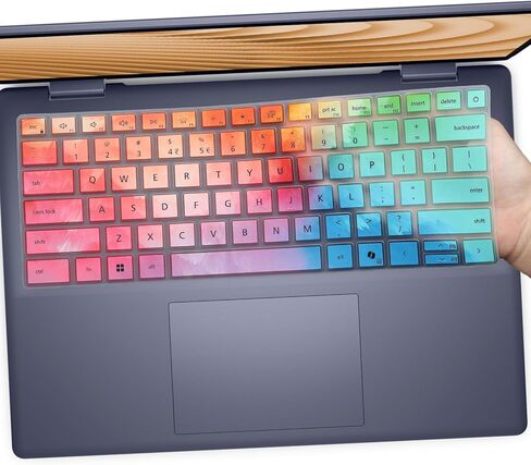 Keyboard Cover for 2025 Dell 14 Plus Laptop DB14250 DB14255 14", Dell 14 Plus 2-in-1 DB04250 DB04255 14 inch Laptop-Colorful in Saudi Arabia
