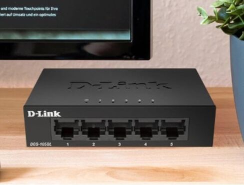D-Link Ethernet Switch, 5 Port Gigabit Unmanaged Desktop Plug and Play Sturdy Metal Housing Fanless Design EEE (DGS-105GL-V2) in Saudi Arabia