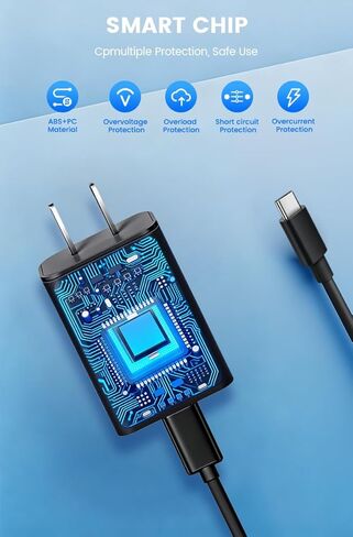 شاحن USB C سريع لسترة التدفئة - متوافق مع سترة سترة دافئة للرجال والنساء من Arris 2025، حزمة بطارية قابلة لإعادة الشحن 7.4 فولت/12 فولت - كابل شحن محول طاقة جداري بديل in Kuwait