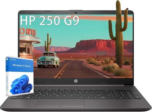 HP Laptop Computer 15.6 for Business Home and Student, Windows 11 Home, Thin and Lightweight Notebook, IPS, Intel Dual Core, up to 2.80 GHz, 8GB RAM, 256GB SSD, Wi-Fi6, Webam, with Hub in Saudi Arabia