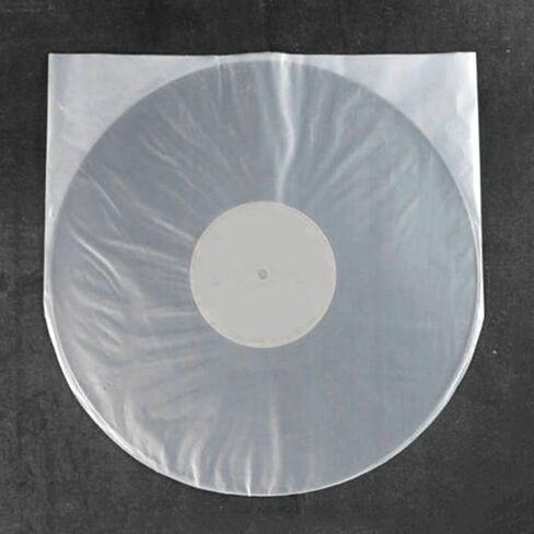 100Pcs Vinylrecord Inner Sleeves 7in Record CD Player Sleeves U Shaped Interior Disc Cover Clear Vinylcovers for Storage Protection in Saudi Arabia