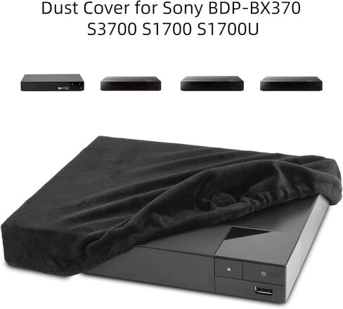 Stretch Fabric Ultra-Soft Dust Cover for Sony BDP-BX370 S3700 S1700 and S1700U Players Protective Sleeve Allowing Players' Normal Use Without Removal with Premium Texture and Elastic Band Hem in Saudi Arabia
