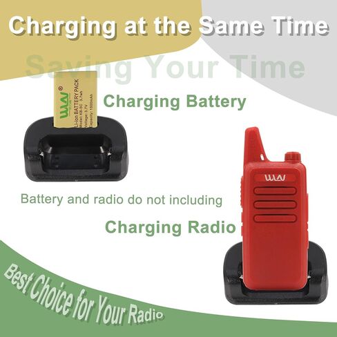 4 Packs KD-C1 Charger with US Adapter Base for Two Way Radio RT22 Dock with LED Indicator 5V Battery Charging for TD-M8 RT-10 Walkie Talkie Accessories in Saudi Arabia