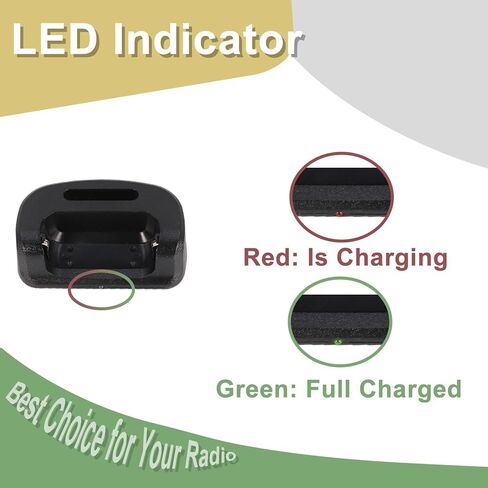 4 Packs KD-C1 Charger with US Adapter Base for Two Way Radio RT22 Dock with LED Indicator 5V Battery Charging for TD-M8 RT-10 Walkie Talkie Accessories in Saudi Arabia