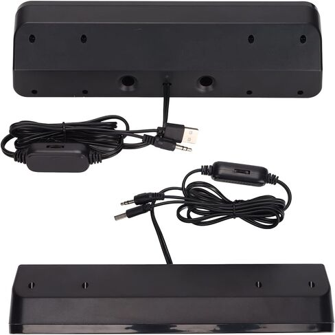 Wired Speaker HiFi Stereo Subwoofer USB Powered 3.5mm Plug Portable Desktop Long Speaker TV Computer in Saudi Arabia