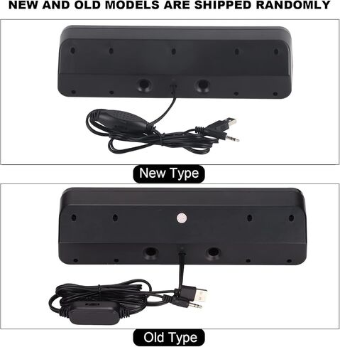 Wired Speaker HiFi Stereo Subwoofer USB Powered 3.5mm Plug Portable Desktop Long Speaker TV Computer in Saudi Arabia