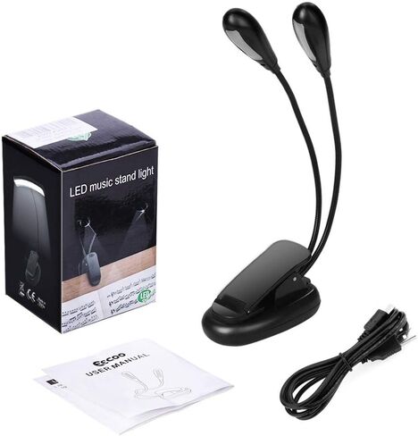 DEWIN Reading Light - LED Reading Lamp 14 LED USB Rechargeable and Eye-Care Book Light, Flexible Clip Reading Lamp in B in Saudi Arabia