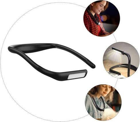 Ciieeo LED Reading Lamp with Flexible Arm, Eye-Caring Wide Coverage Light, 3-Color Smooth Dimming, Rechargeable Night Reading Light for Bedroom and Bedside Use in Kuwait