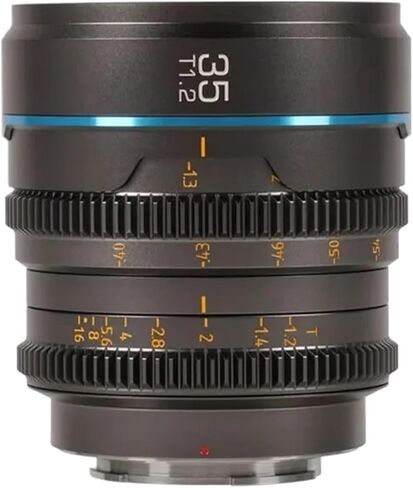 Lens， Compatible for Sony E 16mm T1.2 S35 Cine Lens for Super 35mm Cameras X RF MFT M4/3(16mm T1.2 Metal Gray,E-Mount(FE)) in Kuwait