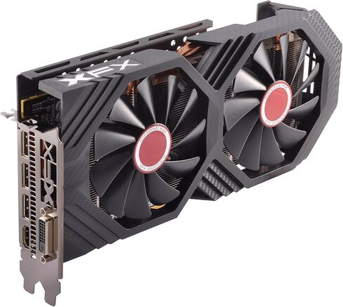 XFX Radeon RX 580 GTS XXX Edition 1386 ميجا هرتز OC+، 8 جيجابايت GDDR5، VR جاهز، BIOS مزدوج، 3xDP HDMI DVI، بطاقة رسومات AMD (RX-580P8DFD6) (متجددة) in Saudi Arabia