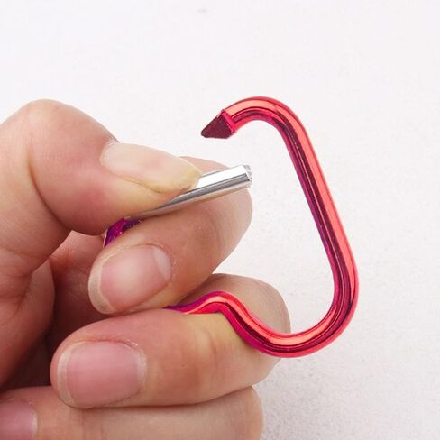 10Pcs Heart Carabiner, Heart Shaped Carabiner Clip, Cute Keychain Clips, Pink & Red Snap Hook Key Ring Aluminum Alloy Key Holder for Valentine's Gift Camping Hiking Backpack Outdoor Spring Traveling in Kuwait